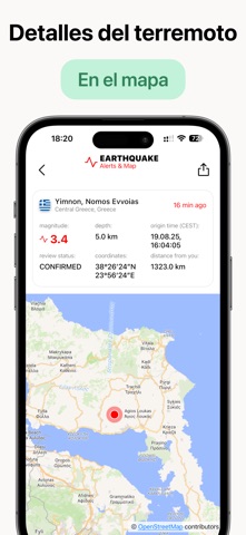 Earthquake Sismos Mapa en Vivo iPhone screenshot 2