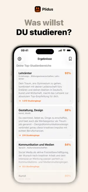 Finde dein Studium - Plidus screenshot 1
