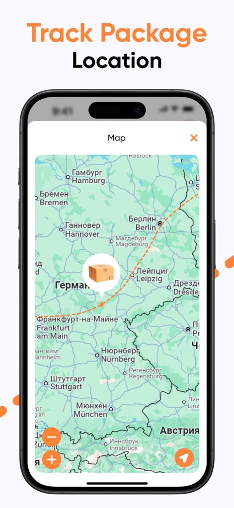 Package & Shipping Tracker App - package-tracker-map-location