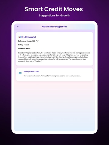 Ai-Credit Score Coach iPad screenshot