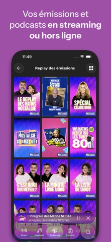 Nostalgie FM, Radio & Podcast iPhone screenshot 3