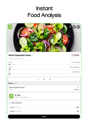 Calorie Counter AI - CaloCam iPad screenshot