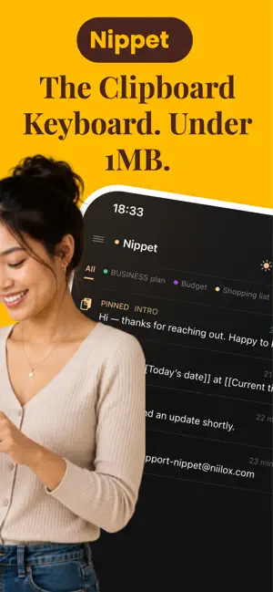 Nippet clipboard screenshot 1