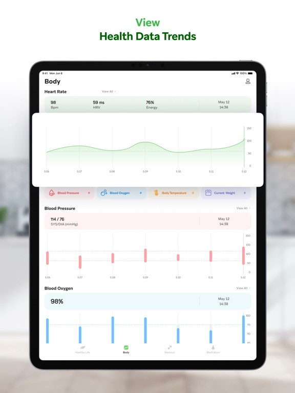 Wellbeing: Mental&Heart Health iPad screenshot 7 - Health & Fitness app