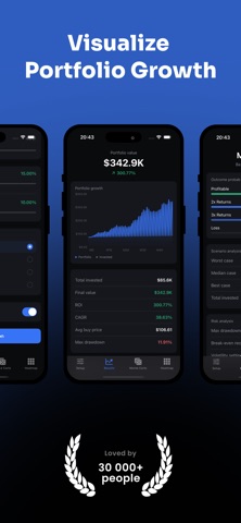 CryptoDCA Simulator screenshot