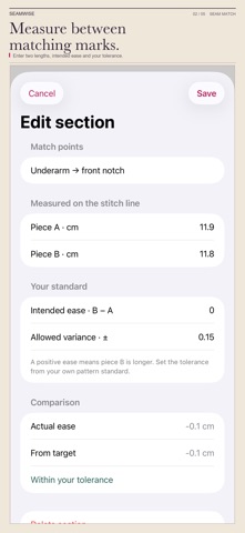 Captura de pantalla 2 de Seamwise: Seam Match