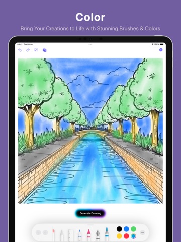 Kala: AI Art Coloring Book iPad screenshot
