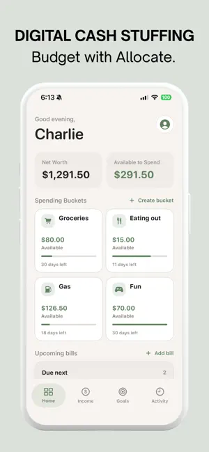 Allot Budgeting screenshot 1