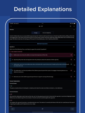 Blueprint LSAT iPad screenshot