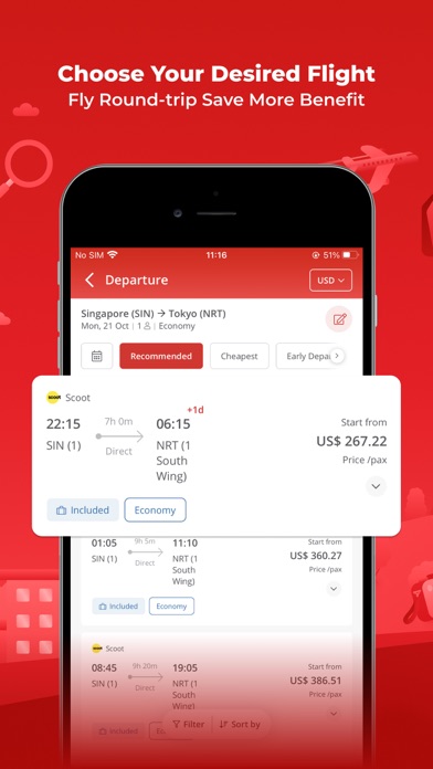 Airpaz: Flights & Hotels Screenshot