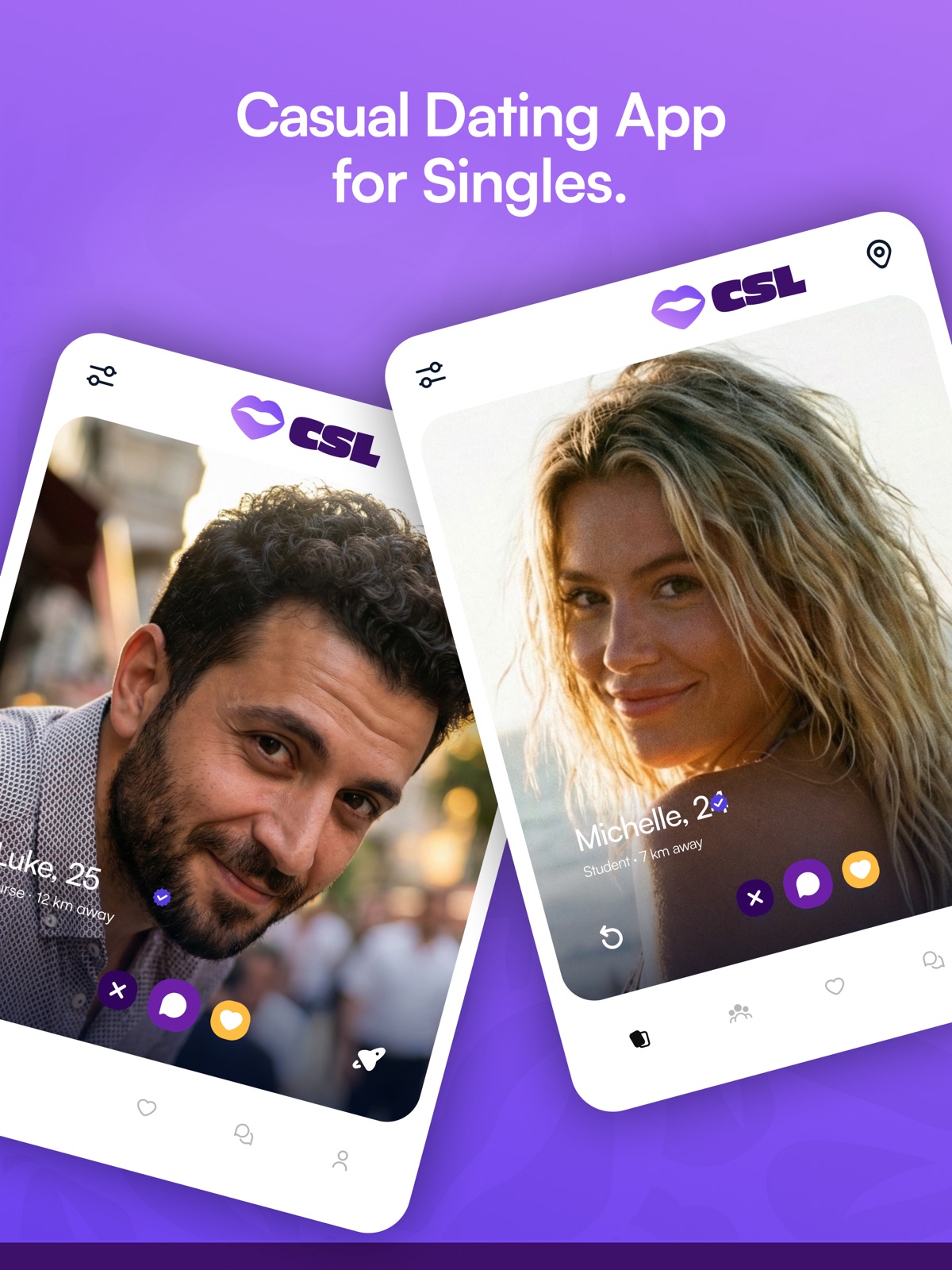 CSL: Casual Dating App ipad screenshot 1