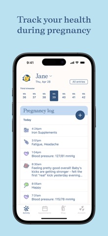 Nara Baby & Pregnancy Tracker iPhone screenshot