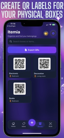 Itemia: Home Inventory Boxes iPhone screenshot