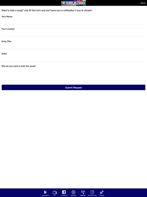 The Glory Network iPad screenshot 4 - Music app