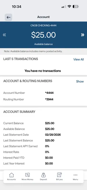 ConnectOne Bank Mobile screenshot 3