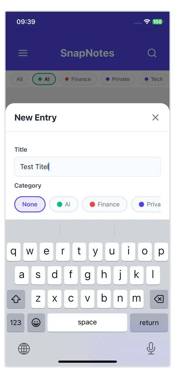 #6. SnapyNotes (iOS) โดย: Ergun Bassan
