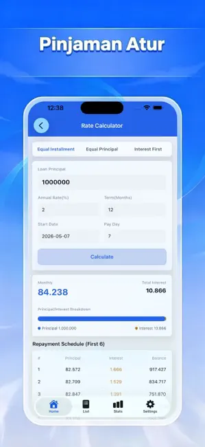 Pinjaman Atur-Loan Calculator iPhone screenshot 5