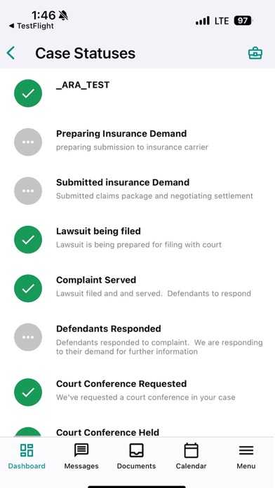 Screenshot 2 of Parnall Law Client Portal App