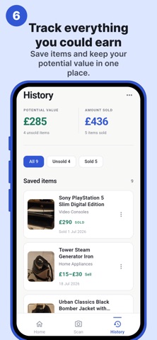 ClearOut: Resale & Declutter iPhone screenshot