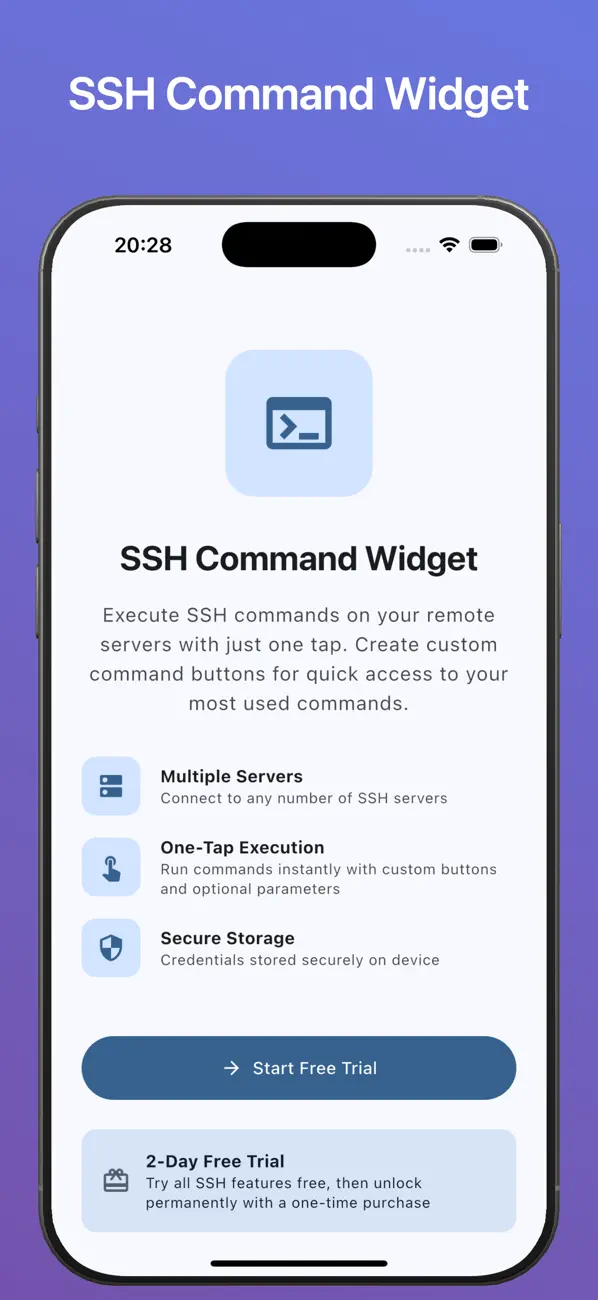 #1. SSH Command Widget (iOS) Door: Andreea Schmid