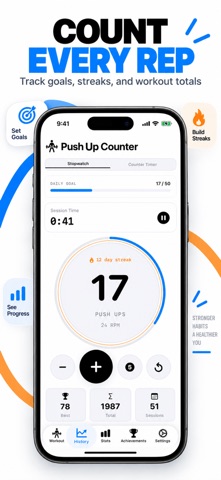 Push Up Rep Counter Screenshot 2 of 5