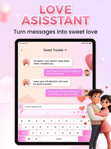 SweetKey: Love Advisor & Chat iPad screenshot