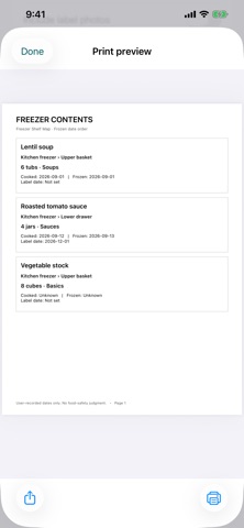 Freezer Shelf Map screenshot 5