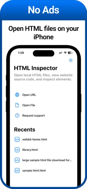 HTML Viewer: View Source iPhone screenshot 2