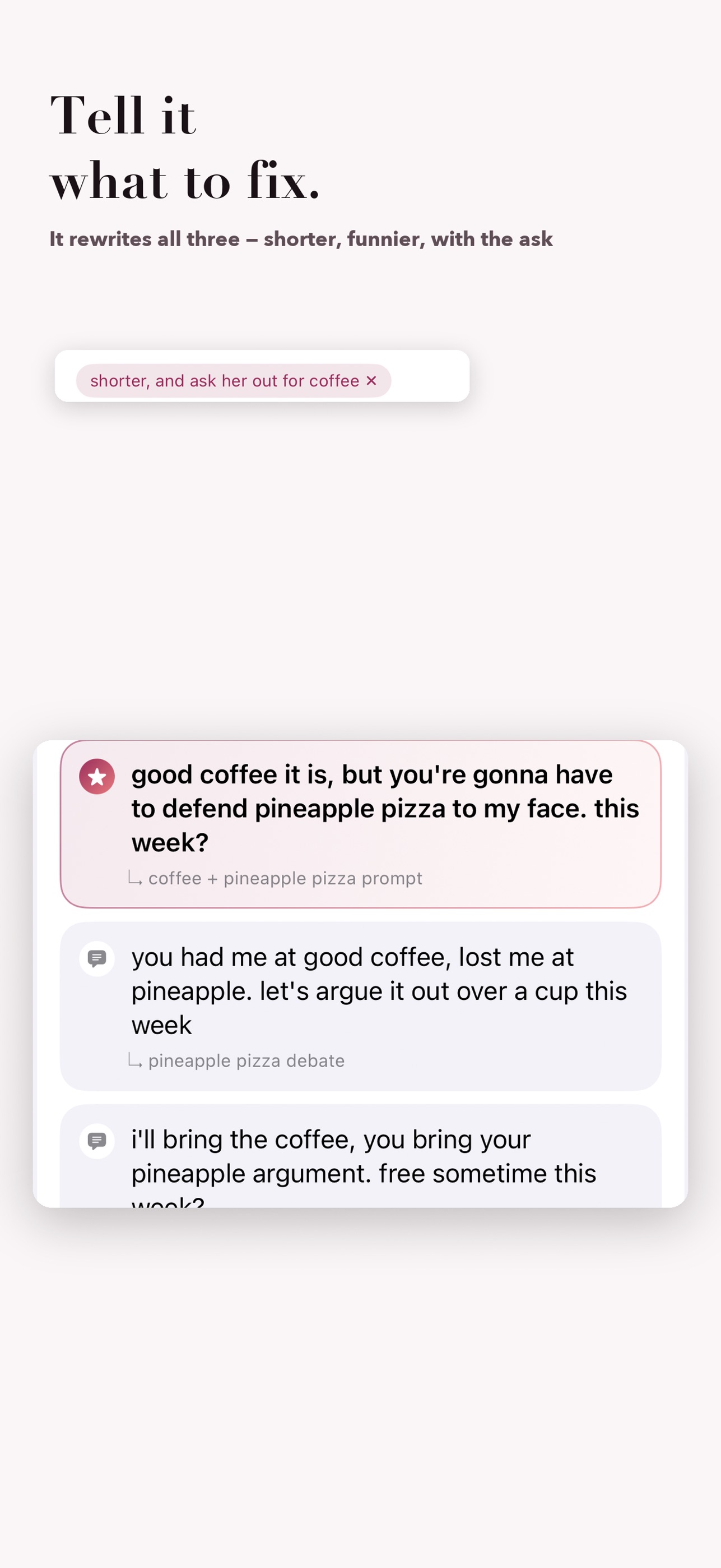 Screenshot 4 of Élan: Dating Replies
