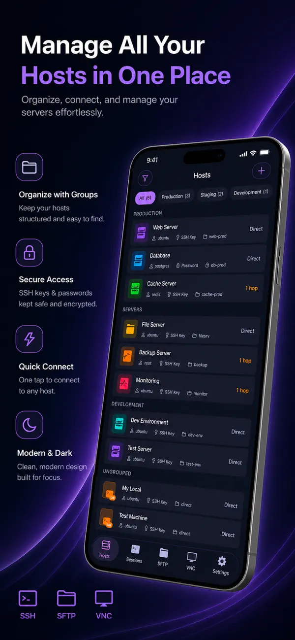 #1. Nice SSH (iOS) Przez: Thuc Do Van