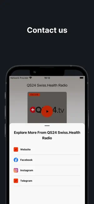 QS24 Swiss.Health Radio iPhone screenshot 3