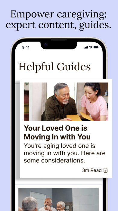 Helpful: Simplified Caregiving Screenshot