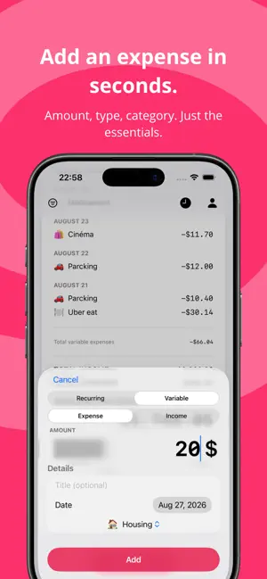 gpBudget : Daily budget screenshot 3