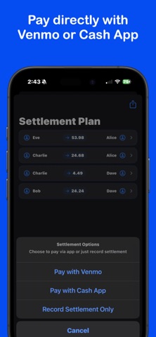 Tab Tally - Split Group Bills screenshot