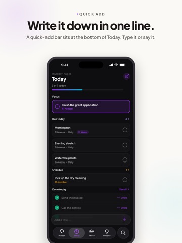 Nudge: Reminders & To-Do List iPad screenshot
