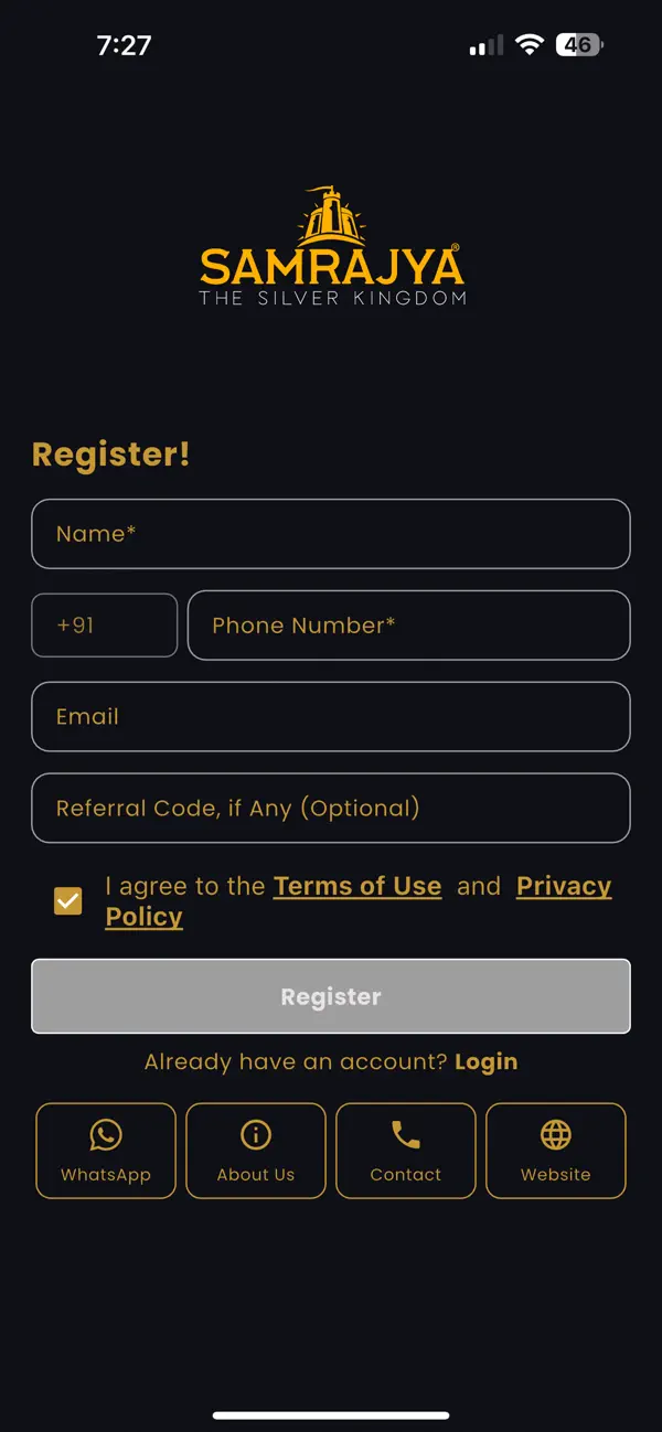 Screenshot #2 pour Samrajya Silvers App