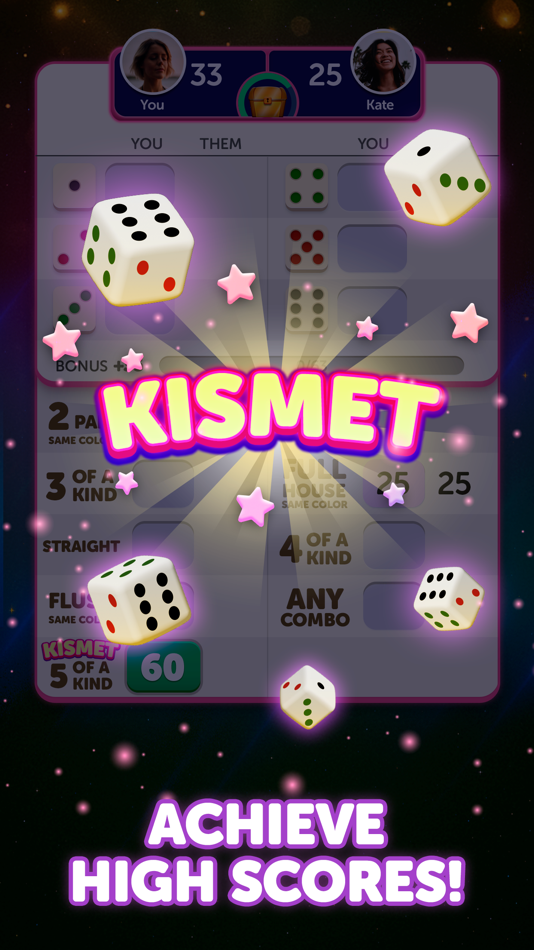 #3. Kismet - Dice Game (iOS) By: FunCraft, Inc