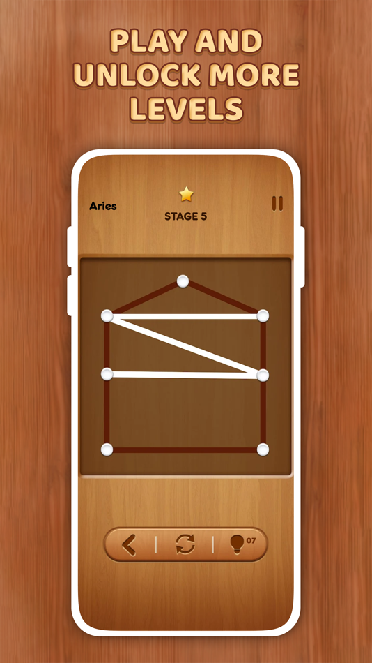 #2. One Line Fun - One Line Puzzle (iOS) 来自: Kashif Tasneem