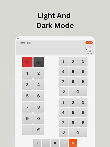 Fraction Calculator₊ iPad screenshot