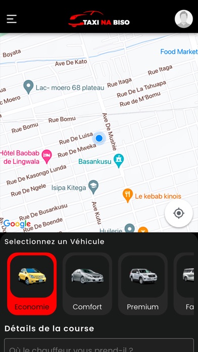 Taxi Na Biso Client Screenshot