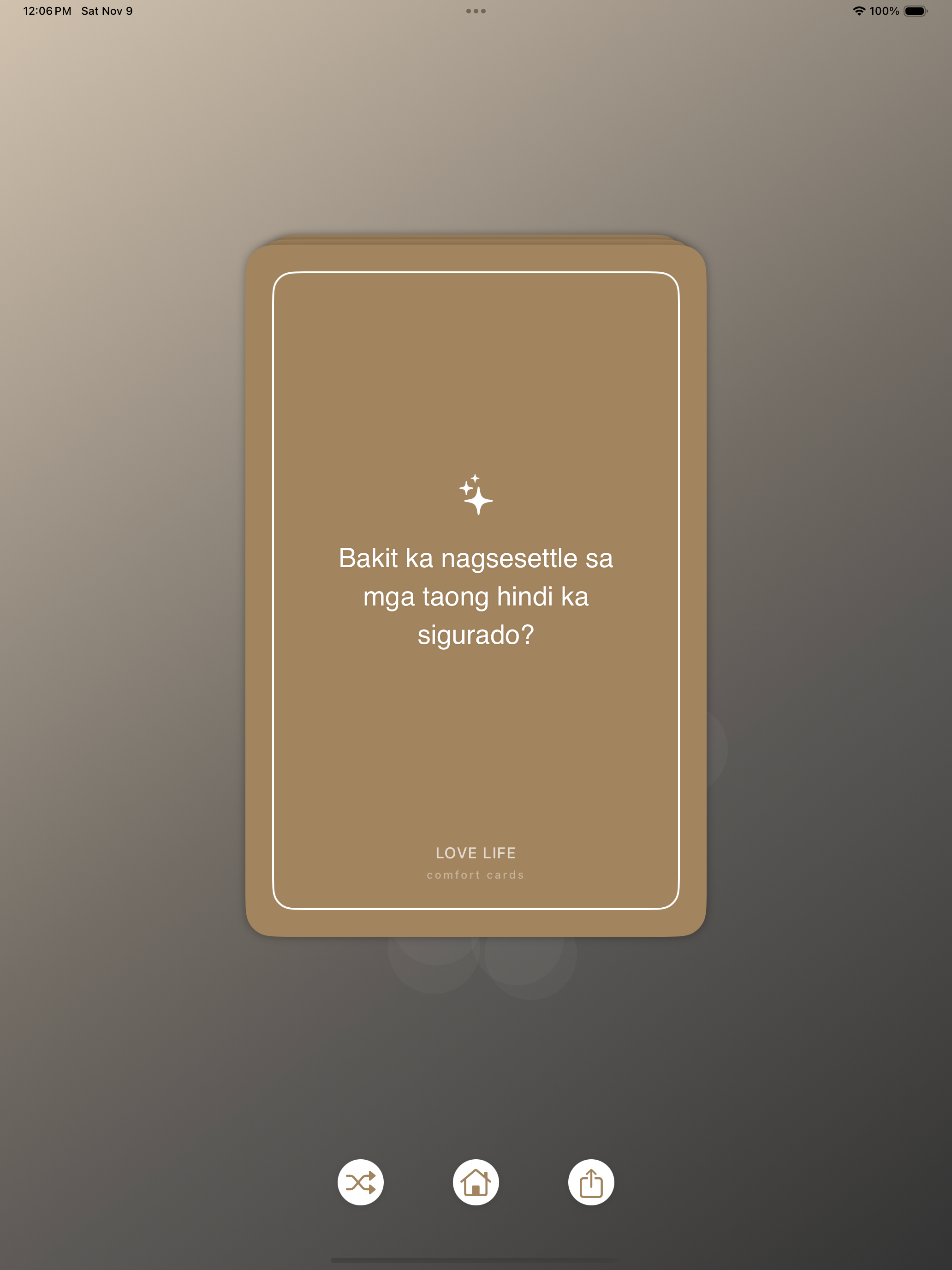 Comfort Cards