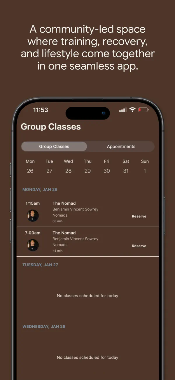 Screenshot #3 pour Nomads Wellness Club
