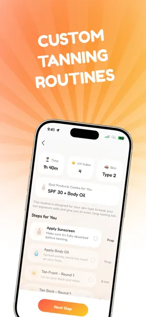 Tanning & UV Index: Safe Sun iPhone screenshot 4