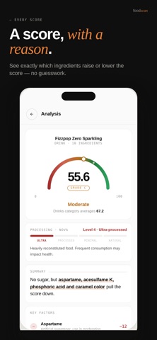 FoodScan - Ingredient Analyzer screenshot