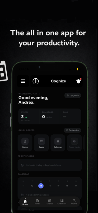 Cognize: Habit & Focus Tracker Screenshot 1 of 7