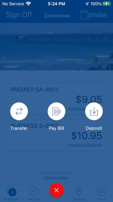 Anchor Mobile Banking Screenshot