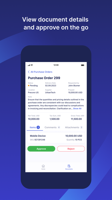 Precoro Screenshot