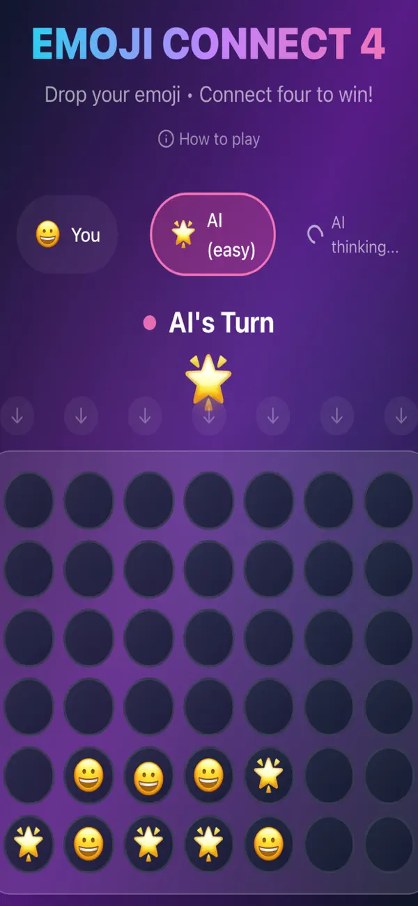 Screenshot #2 pour EMOJI CONNECT 4
