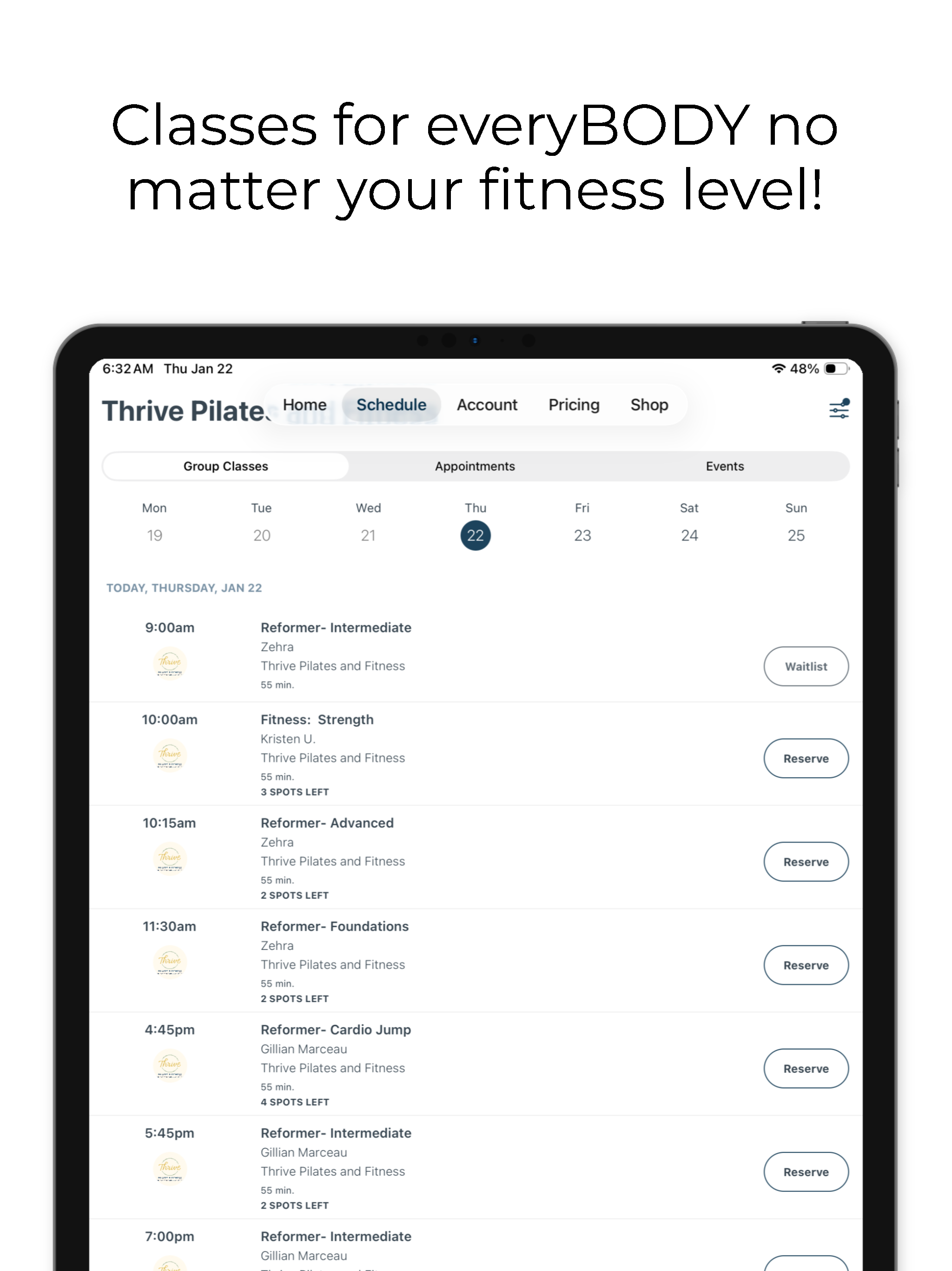Thrive Pilates and Fitness