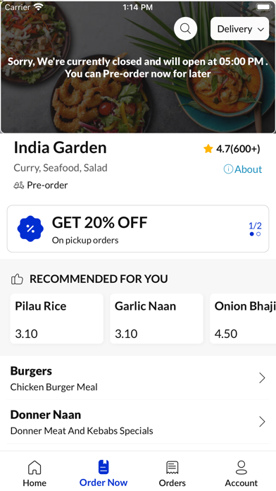 India Garden Frodsham Screenshot